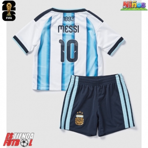 Argentina Lionel Messi #10 Primera Equipación Niños Mundial 2026 Manga Corta (+ Pantalones cortos)